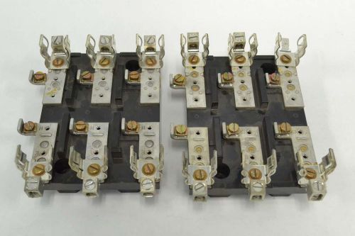 LOT 2 FUSE HOLDER BLOCK 3P 31-60A AMP 600V-AC B355200