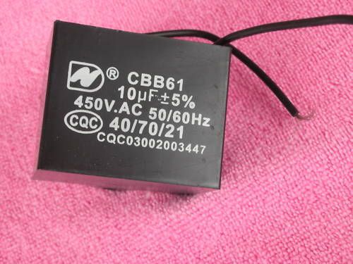 2, FAN Metallized Capacitor 450V 50/60Hz 10uF CBB61