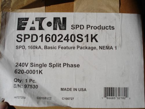 Cutler Hammer SPD160240S1K 160KA 240V single split phase Nema-1 New