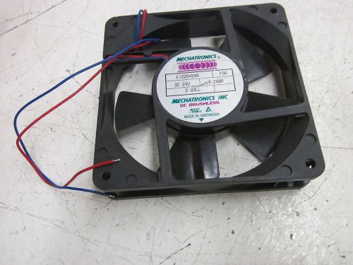 MECHATRONICS INC. E1225H24B DC BRUSHLESS FAN 24VDC *USED*