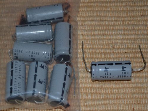 Lot of 8, 2500uf 10v, PE (T ) Type 85 degree Celcius Capacitors -NEW