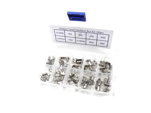 10 value Crystal Oscillator Assorted kit 100pcs HC-49S 27