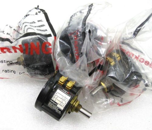 Quad NOS Beckman Helipot C 50K Pots Potentiometers