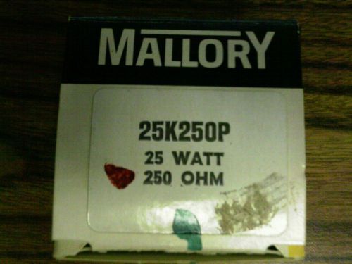 MALLORY PRECISION 25K250P 25 WATT 250OHM POT