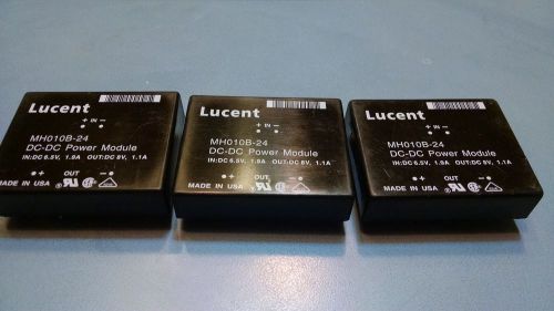 Qnty 3 dc-dc power module Lucent MH010B-24 8V 1.1A output Through hole mount