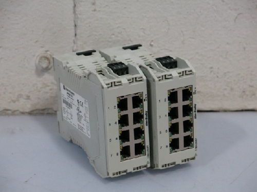 2 ALLEN BRADLEY 1783-US08T STRATIX 2000 PLC UNMANAGED ETHERNET SWITCHES