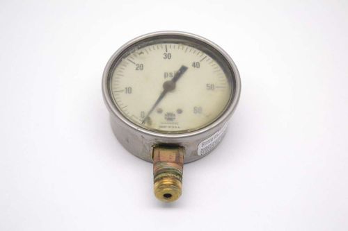 USG 63148-62-9 LIQUID FILLED 0-60PSI 2-1/2 IN 1/4 IN NPT PRESSURE GAUGE B429489