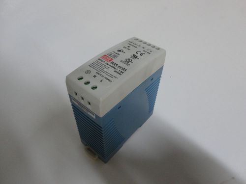 Mean Well DIN Rail Power Supply, MDR-60-24, 24VDC 2.5A