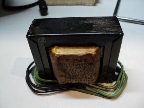 F-254X TRIAD UTRAD 115V TO 20VCT 1A 20V TRANSFORMER NEW