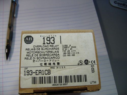 Allen Bradley Overload Relay 193-EA1CB