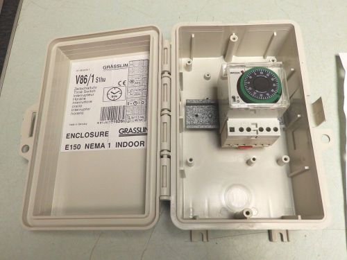 Grasslin Germany V86/1 S1hu Timer Time Switch 110-120v AC New No Box FREE SHIP