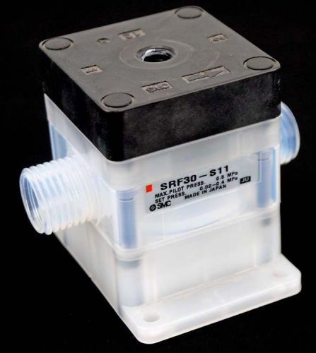 SMC SRF30-S11 0.02-0.4MPa 3/8&#034; Clean Room Fluoropolymer Resin Regulator Valve