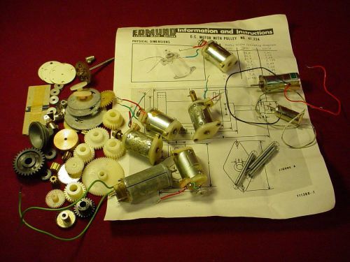 LOT OF VINTAGE MINIATURE ELECTRIC MOTORS 4 SLOT CARS MODEL BOAT ETC