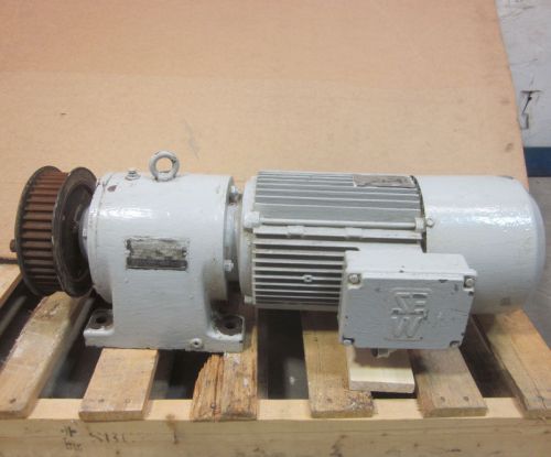 SEW Eurodrive 7.5-Hp 3-Ph  Motor &amp; Speed Reducer GearBox Worm Gear