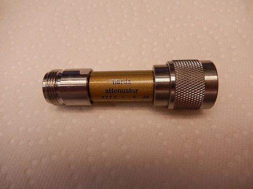 Narda 777C-6 6dB  Attenuator N (m/f)  DC to 12.4 GHz     524