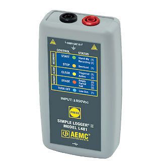 Aemc l481 simple logger ii dc voltage loggers, 1-channel, +/-850vdc for sale