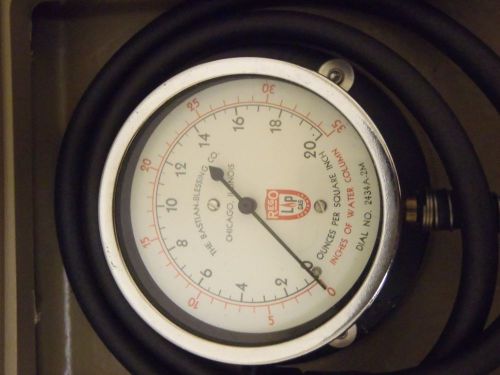 Rego BASTIAN BLESSING LP Gas Test Gauge, Inches Water Column, OZ. Per Sq. Inch