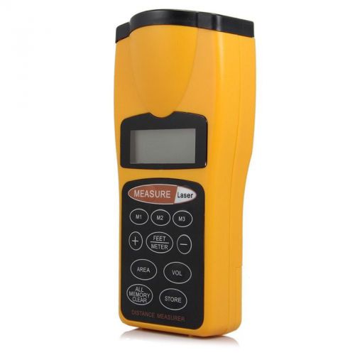 1 Pro Handed CP-3007 Ultrasonic Distance Measurer Laser Point LCD with Backlight