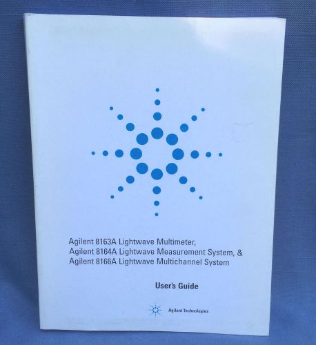 Agilent 8163A 8164A 8166A Lightwave Multimeter Measurement User&#039;s Guide