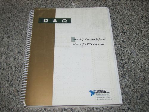 NATIONAL INSTRUMENTS NI-DAQ FUNCTION REFERENCE  MANUAL