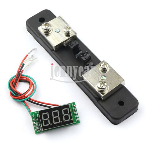 0.36&#034; Ampere Meter Digital Panel Ammeter LED Blue DC 0-20A Current Measure+Shunt