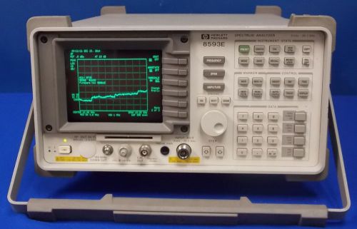 Agilent / HP 8593E w/ Opts: 021/027 Spectrum Analyzer, 9 kHz - 26.5 GHz, HP-IB