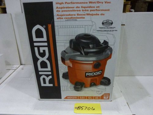 Ridgid 12 Gallon/ 5.0 H.P.  Wet/Dry Vac