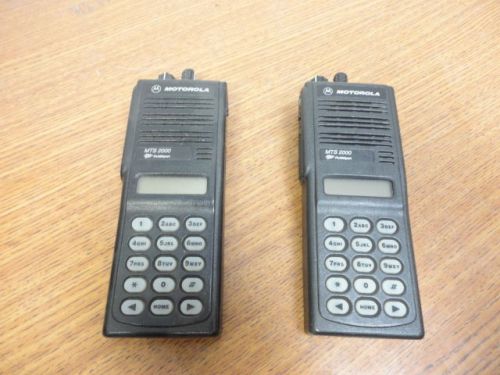 LOT OF 2 Motorola  MTS 2000 Flashport HANDIE-TALKIE FM RADIO