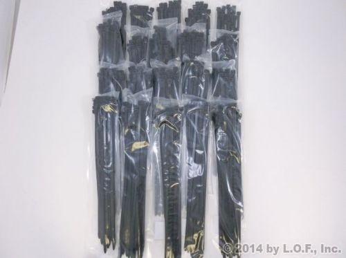 500 heavy duty 7.2mm x 350mm cable zip tie down strap wire nylon wrap black for sale