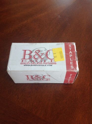 B &amp; C EAGLE 71/12 1/2INCH STAPLES BOX OF 10,000