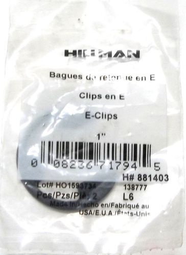 Hillman 1&#034; E-Clip 2 Pack