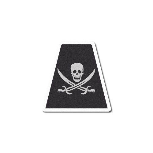 Firefighter helmet tet tetrahedron fire helmet sticker- pirate skull w/swords for sale