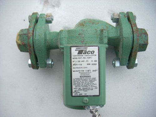 Taco, model 007-f5 circulator pump, hp 1/25, amp .70, rpm 3250, 60 hz, 115 volts for sale