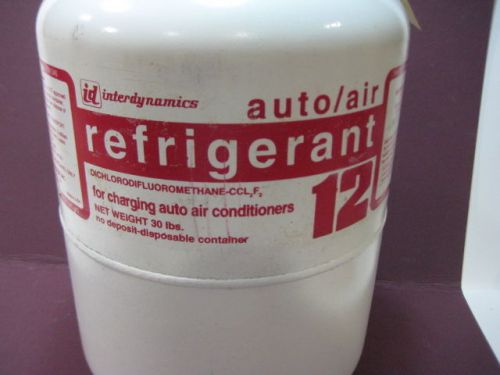 Interdynamics R12 Refrigerant ALMOST Full Container 28Lb 12oz.