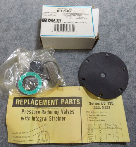 WATTS REGULATOR REPAIR KIT C-RK 3/4&#034; 223 &amp; 1&#034; 5CM2 NOS