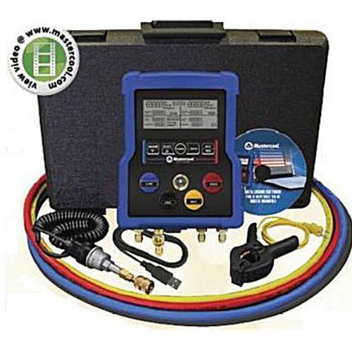 Mastercool 99972 4way Digital Manifold W/ Ball Valve Hoses Data Software &amp; More!