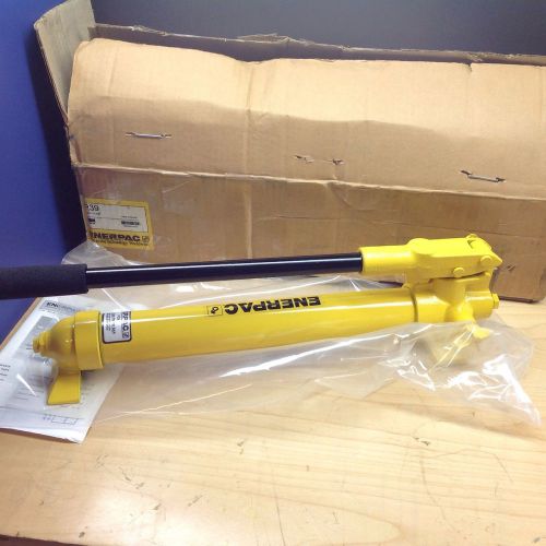 Enerpac p-39 steel hydraulic hand pump,  1 speed, 3/8 npt port, 0.17 gal. for sale