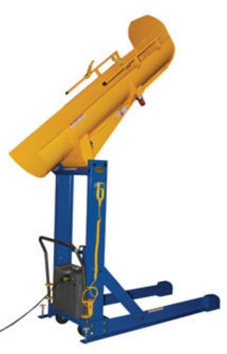 Hydraulic portable drum dumper, 30-55 gal drums, 36&#034; dump height cap.750 pounds for sale