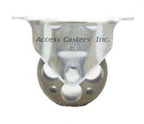 3PUSSR 3&#034; x 1-1/4&#034; Rigid Plate Caster, Steel Wheel, 250 lbs Capacity