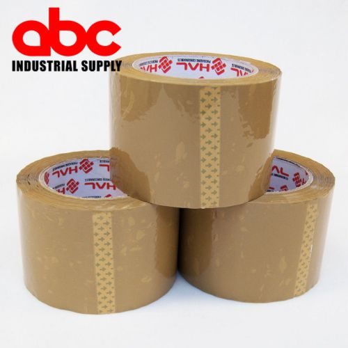 330&#039; 110 yd  3&#034; TAN TAPE CARTON SEALING BOX CLOSING SHIPPING 2 ROLL COMBO