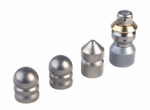 Deluxe sewer 1/4&#034; npt jetter nozzle 4 piece set 4.0 gpm 3000 psi 4.8 orifice for sale