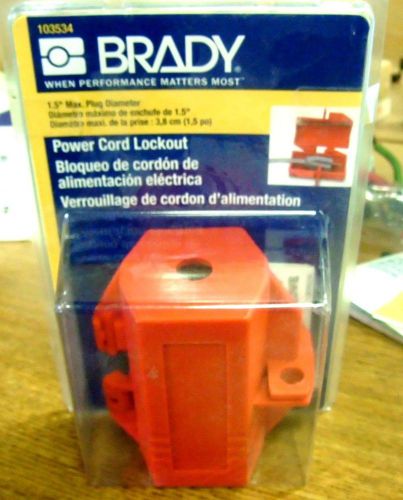 NEW  BRADY POWER CORD LOCKOUT 2AM71