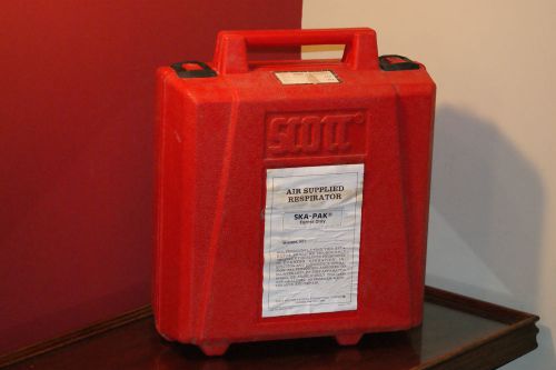 Scott safety ska pak emergency escape respirator w/ carry case &amp; mask for sale