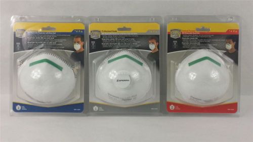 Lot of 3 Assorted Sperian Respirator Masks