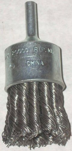 Marquette m57131 end knot cup steel wire brush 1 1/8 x 1/4 for sale