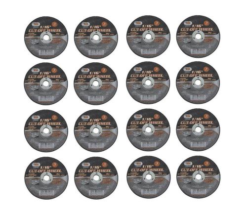 16 Pc 3&#034; Metal Steel Cut Off Wheel 1/16&#034; Thickness 3/8&#034; Arbor Type 41 Flat Disc