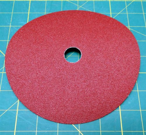 Lot of 10 norton gemini metalite f226 fiber discs, 80 grit 7 inch x 7/8 inch for sale