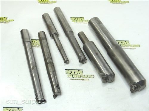 NICE LOT OF 6 HSS DEVLIEO MICROBORE BORING BARS 1/2&#034; TO 1-1/2&#034;