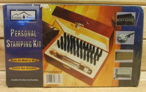 NIB SIERRA TOOLS PERSONAL STAMPING KIT FOR WOOD AND METAL  16048ms