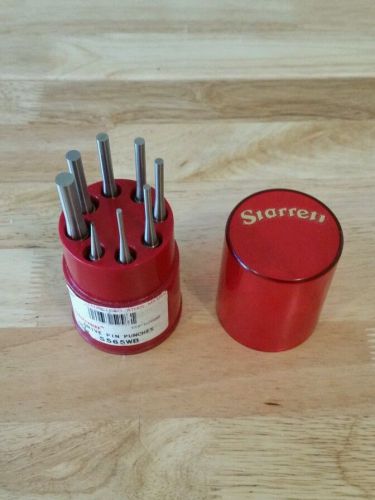 STARRETT DRIVE PIN PUNCH SET of 8 BRAND NEW